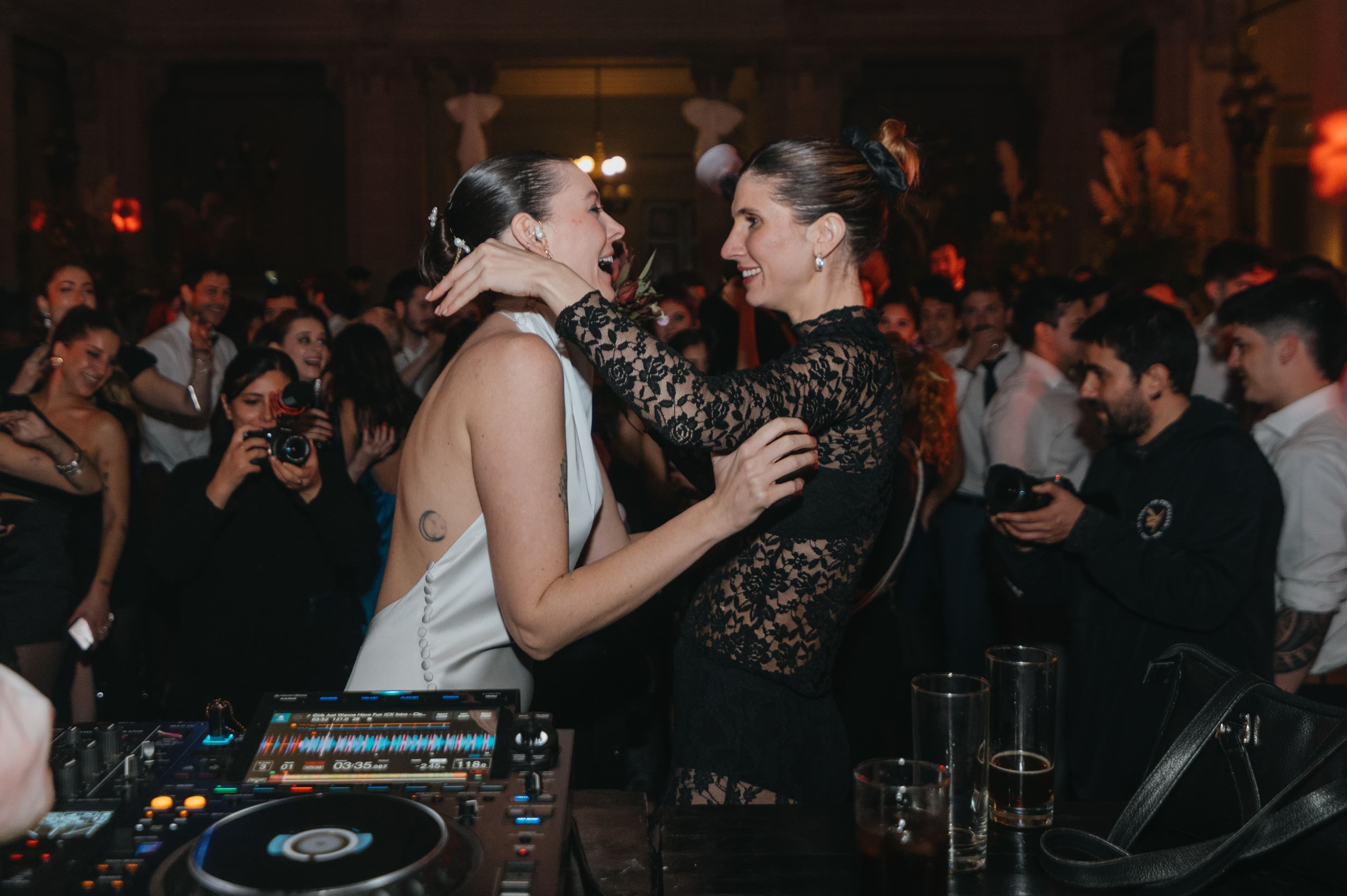 DJ celebration at a wedding reception